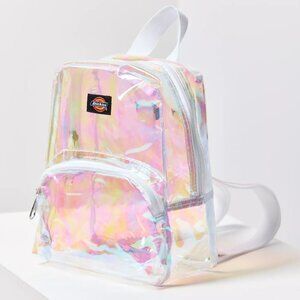 BNWT Dickies Clear Iridescent Mini Backpack